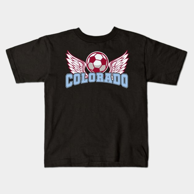 Colorado Soccer Kids T-Shirt by JayD World